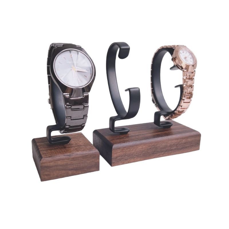 Jewelry And Watches Inc - 1 Stück Schmuck-Organizer aus Holz, C-förmiger